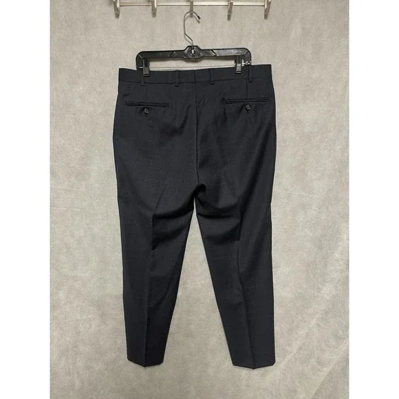 Ralph Lauren Suit Men 42R Blue Windowpane Plaid 2B Wool Academia W36X31L Luxury - Picture 15 of 16